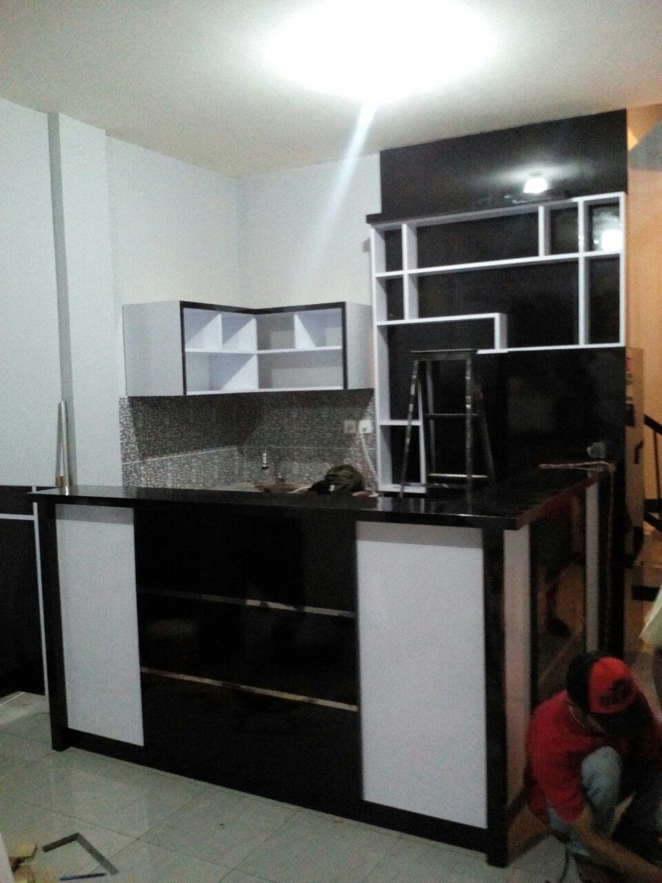 kitchen set hitam